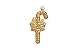 Brass Candy Cane 12x26mm