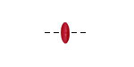 Tagua Nut Hot Pink Rondelle 3x8mm