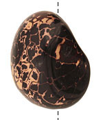 Tagua Nut Black Nugget 40-45x32-36mm
