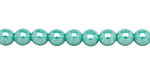 Czech Glass Luster Turquoise Round 6mm