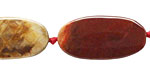 Apple Jasper Flat Oval 30x15mm