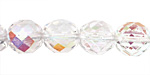 Czech Fire Polished Glass Crystal AB Round 12mm