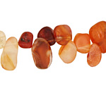 Carnelian Tumbled Nugget Drop 9-14x10-15mm