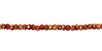 Czech Glass Harvest Picasso Fire Polished Rondelle 2x3mm