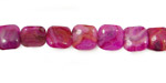 Ruby Crazy Lace Agate Puff Square 8mm
