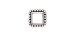 TierraCast Antique Silver (plated) 6mm Square Bead Frame 12mm
