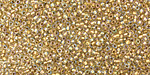 TOHO Crystal (with Gold Lining) Round 15/0 Seed Bead