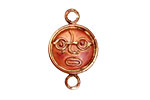 Patricia Healey Copper Face w/ Glasses Link 29x18mm