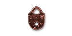 TierraCast Antique Copper (plated) Rock & Roll Strap Tip 16x12mm
