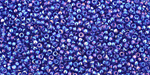 TOHO Transparent Rainbow Sapphire Round 11/0 Seed Bead