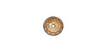 TierraCast Gold (plated) Hammertone Dome Bead Cap 5x9mm
