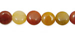 Rainbow Agate Puff Coin 10mm