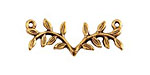 Nunn Design Antique Gold (plated) Fern Connector 33x14mm