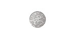 Lillypilly Silver Cherry Blossom Anodized Aluminum Disc 11mm, 22 gauge