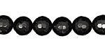 Black Onyx Faceted Round 8mm