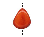 Tagua Nut Orange Banana Chip 22-29x16-22mm