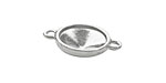 TierraCast Rhodium (plated) Faceted Link 25x17mm