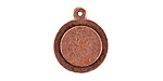 Nunn Design Antique Copper (plated) Raised Tag Mini Circle Pendant 17x21mm