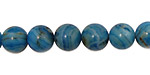 Larimar Blue Crazy Lace Round 10mm