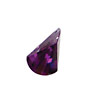 Violet Faceted Fan 12x18mm