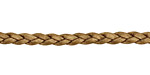 Kansa (metallic) Flat Braided Leather Cord 5mm