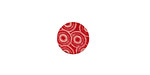 Lillypilly Red Dandelion Anodized Aluminum Disc 11mm, 24 gauge