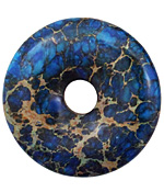 Midnight Blue Impression Jasper Donut 50mm