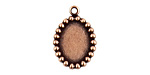 Nunn Design Antique Copper (plated) Vetri Beaded Oval Frame 15x21mm