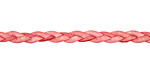 Natural Pink Flat Braided Leather Cord 5mm