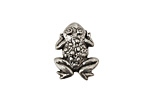 Green Girl Pewter Frog Button 15x19mm