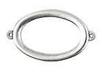 Nunn Design Antique Silver (plated) Grande Oval Connector 44x25mm