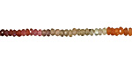 Sapphire (multi-color) Faceted Rondelle 3-4mm