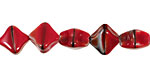 Czech Glass Pomegranate Organic Diamond 10mm