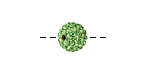 Shamrock Pave Round 10mm (2mm hole)