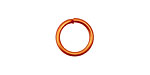 Orange Anodized Aluminum Jump ring 13mm, 16 gauge (10mm inside diameter)