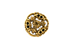 Stampt Antique Gold (plated) Pinwheel Connector 17x18mm