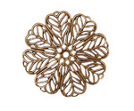 Stampt Antique Copper (plated) Daisy Filigree 36mm
