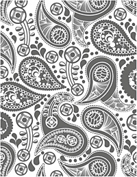 Paisley Background Clear Stamp 4.25x5.5"