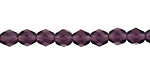 Czech Fire Polished Glass Tanzanite Round 6mm