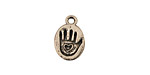 Green Girl Pewter Made With Love Hand 10x15mm