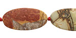 Red Creek Jasper (matte) Flat Oval 30x15mm
