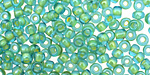 TOHO Aqua (with Opaque Yellow Lining) Round 6/0 Seed Bead