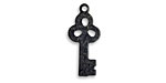 Vintaj Arte Metal Embossed Key Bric-A-Brac 10x22mm