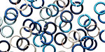 Ocean Mix Enameled Copper Round Jump Ring 6.5mm, 18 gauge