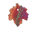 Xaz Raku Small Maple Leaf Pendant 28-30x31-34mm
