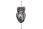 Green Girl Pewter Horned Owl 19x11mm
