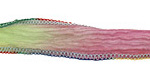 Navajo Primary Blend w/ Multi Colored Edges Hand Dyed 100% Silk Ribbon 1/2"