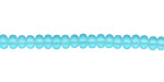 Turquoise Bay Recycled Glass Rondelle 3x4mm