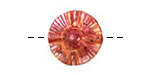 Patricia Healey Copper Dimpled 4 Hole Saucer 19x6mm