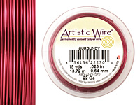 Artistic Wire Burgundy 22 gauge, 15 yards
